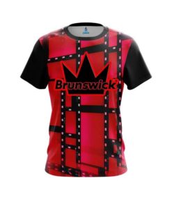 Brunswick Movie Reel Red CoolWick Bowling Jersey