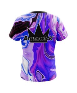 Alternative view of Brunswick Paint Swirls CoolWick Bowling Jersey