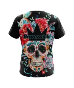 Alternative view of Brunswick Sugar Skull CoolWick Bowling Jersey