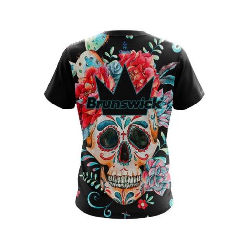 Brunswick Sugar Skull CoolWick Bowling Jersey - Image 2