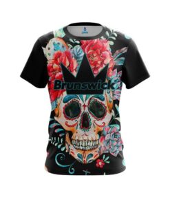 Brunswick Sugar Skull CoolWick Bowling Jersey