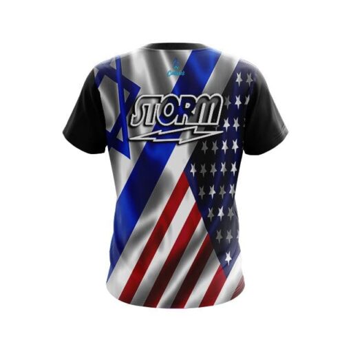 Storm USA Israeli Flag CoolWick Bowling Jersey - Image 2