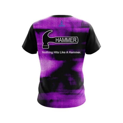 Hammer Canvas Purple CoolWick Bowling Jersey - Image 2