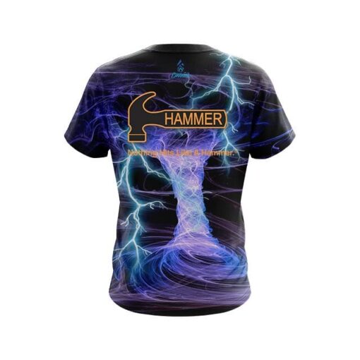 Hammer Electrical Tornado Black CoolWick Bowling Jersey - Image 2