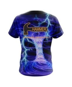 Alternative view of Hammer Electrical Tornado Blue CoolWick Bowling Jersey