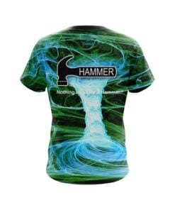 Alternative view of Hammer Electrical Tornado Green CoolWick Bowling Jersey