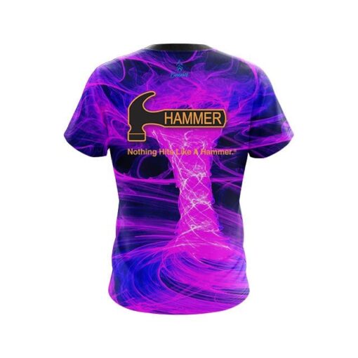 Hammer Electrical Tornado Pink CoolWick Bowling Jersey - Image 2