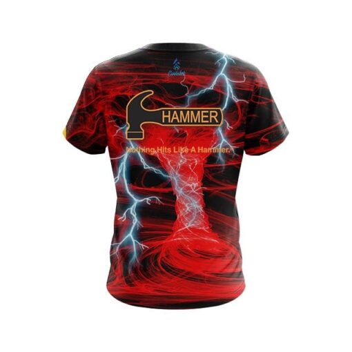 Hammer Electrical Tornado Red CoolWick Bowling Jersey - Image 2