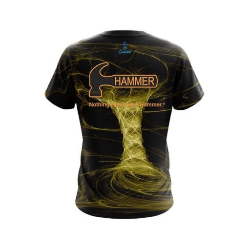 Hammer Electrical Tornado Yellow CoolWick Bowling Jersey - Image 2