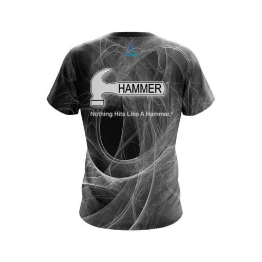 Hammer Energy Swirls Black CoolWick Bowling Jersey - Image 2