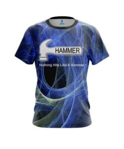 Hammer Energy Swirls Blue CoolWick Bowling Jersey