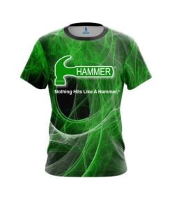 Hammer Energy Swirls Green CoolWick Bowling Jersey