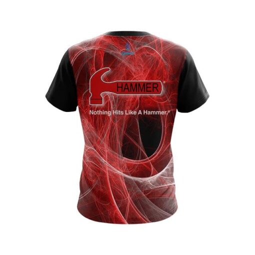Hammer Energy Swirls Red CoolWick Bowling Jersey - Image 2