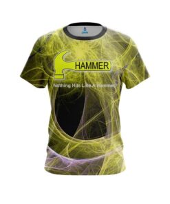 Hammer Energy Swirls Yellow CoolWick Bowling Jersey