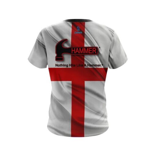 Hammer English Flag CoolWick Bowling Jersey - Image 2