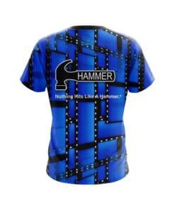Alternative view of Hammer Movie Reel Blue CoolWick Bowling Jersey