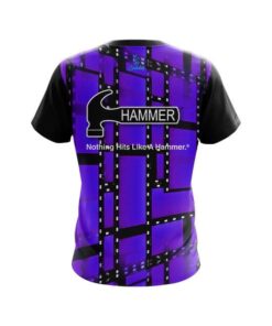 Alternative view of Hammer Movie Reel Purple CoolWick Bowling Jersey