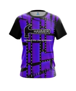 Hammer Movie Reel Purple CoolWick Bowling Jersey