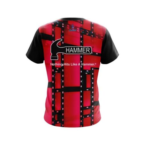 Hammer Movie Reel Red CoolWick Bowling Jersey - Image 2