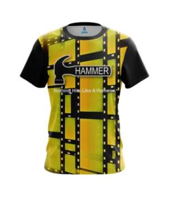 Hammer Movie Reel Yellow CoolWick Bowling Jersey