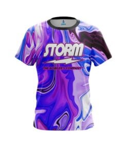 Storm Paint Swirls CoolWick Bowling Jersey