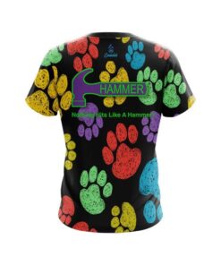 Alternative view of Hammer Puppy Paws CoolWick Bowling Jersey