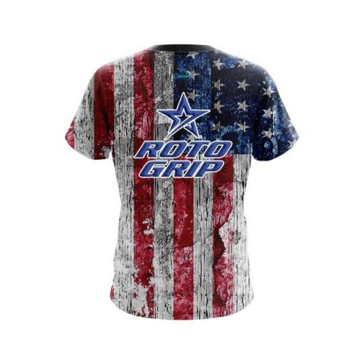 Roto Grip USA Rustic Flag CoolWick Bowling Jersey - Image 2