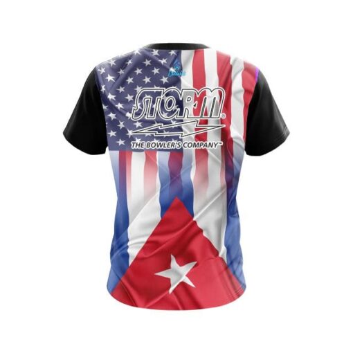 Storm USA Cuban Flag CoolWick Bowling Jersey - Image 2