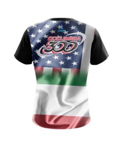 Alternative view of Columbia 300 USA Italian Flag CoolWick Bowling Jersey