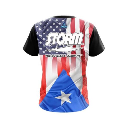 Storm USA Puerto Rico Flag CoolWick Bowling Jersey - Image 2