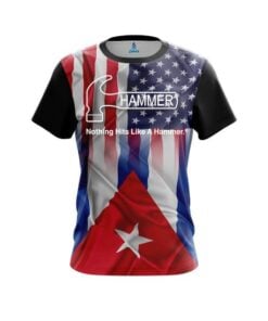 Hammer USA Cuban Flag CoolWick Bowling Jersey