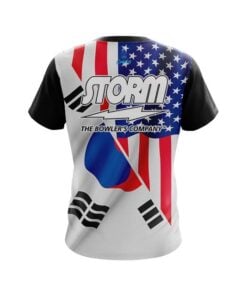 Alternative view of Storm USA South Korea Flag CoolWick Bowling Jersey