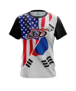 Columbia 300 USA South Korean Flag CoolWick Bowling Jersey