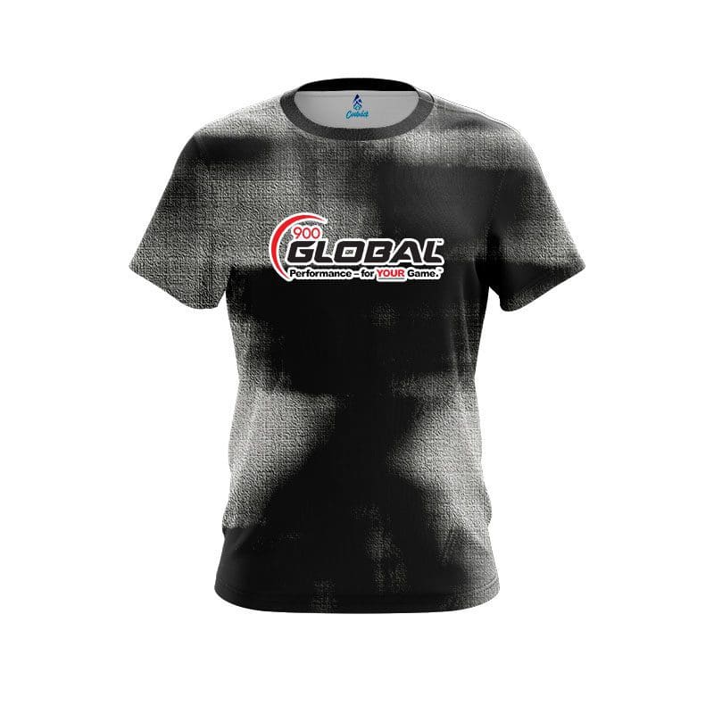 900 Global Canvas Black CoolWick Bowling Jersey