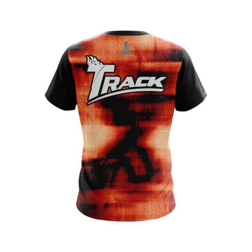 Track Canvas Orange CoolWick Bowling Jersey - Image 2