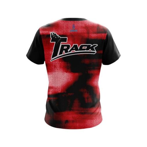 Track Canvas Red CoolWick Bowling Jersey - Image 2