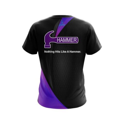Hammer Carbon Purple Swirl CoolWick Bowling Jersey - Image 2