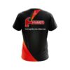 Hammer Carbon Red Swirl CoolWick Bowling Jersey - Image 2