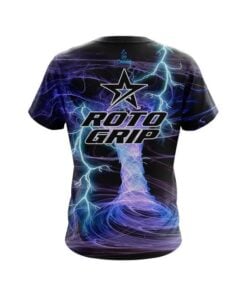 Alternative view of Roto Grip Electrical Tornado Black CoolWick Bowling Jersey