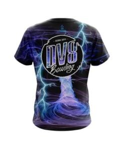 Alternative view of DV8 Electrical Tornado Black CoolWick Bowling Jersey
