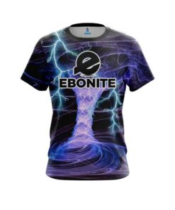 Ebonite Electrical Tornado Black CoolWick Bowling Jersey