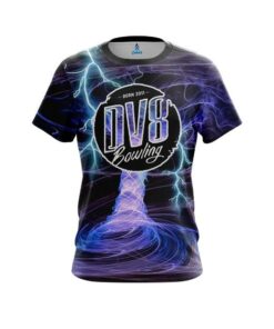 DV8 Electrical Tornado Black CoolWick Bowling Jersey
