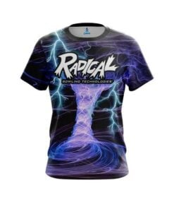 Radical Electrical Tornado Black CoolWick Bowling Jersey