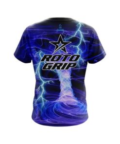 Alternative view of Roto Grip Electrical Tornado Blue CoolWick Bowling Jersey
