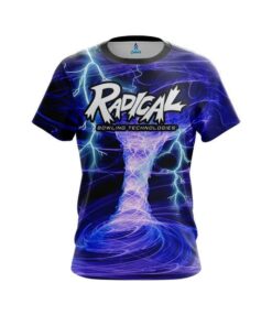 Radical Electrical Tornado Blue CoolWick Bowling Jersey
