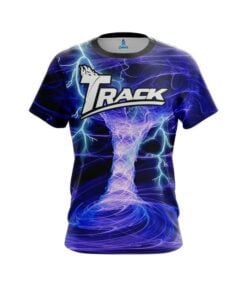 Track Electrical Tornado Blue CoolWick Bowling Jersey