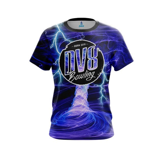 DV8 Electrical Tornado Blue CoolWick Bowling Jersey