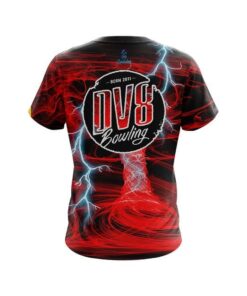 Alternative view of DV8 Electrical Tornado Red CoolWick Bowling Jersey