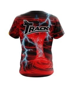 Alternative view of Track Electrical Tornado Red CoolWick Bowling Jersey