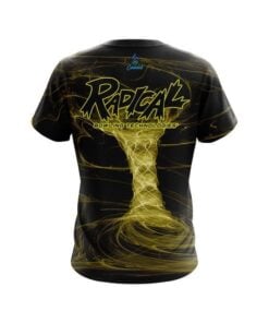 Alternative view of Radical Electrical Tornado Yellow CoolWick Bowling Jersey